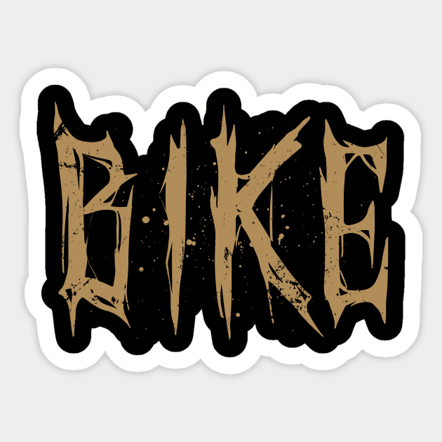 Mountain Biking - Bike Death Metal Sticker by pedalhead